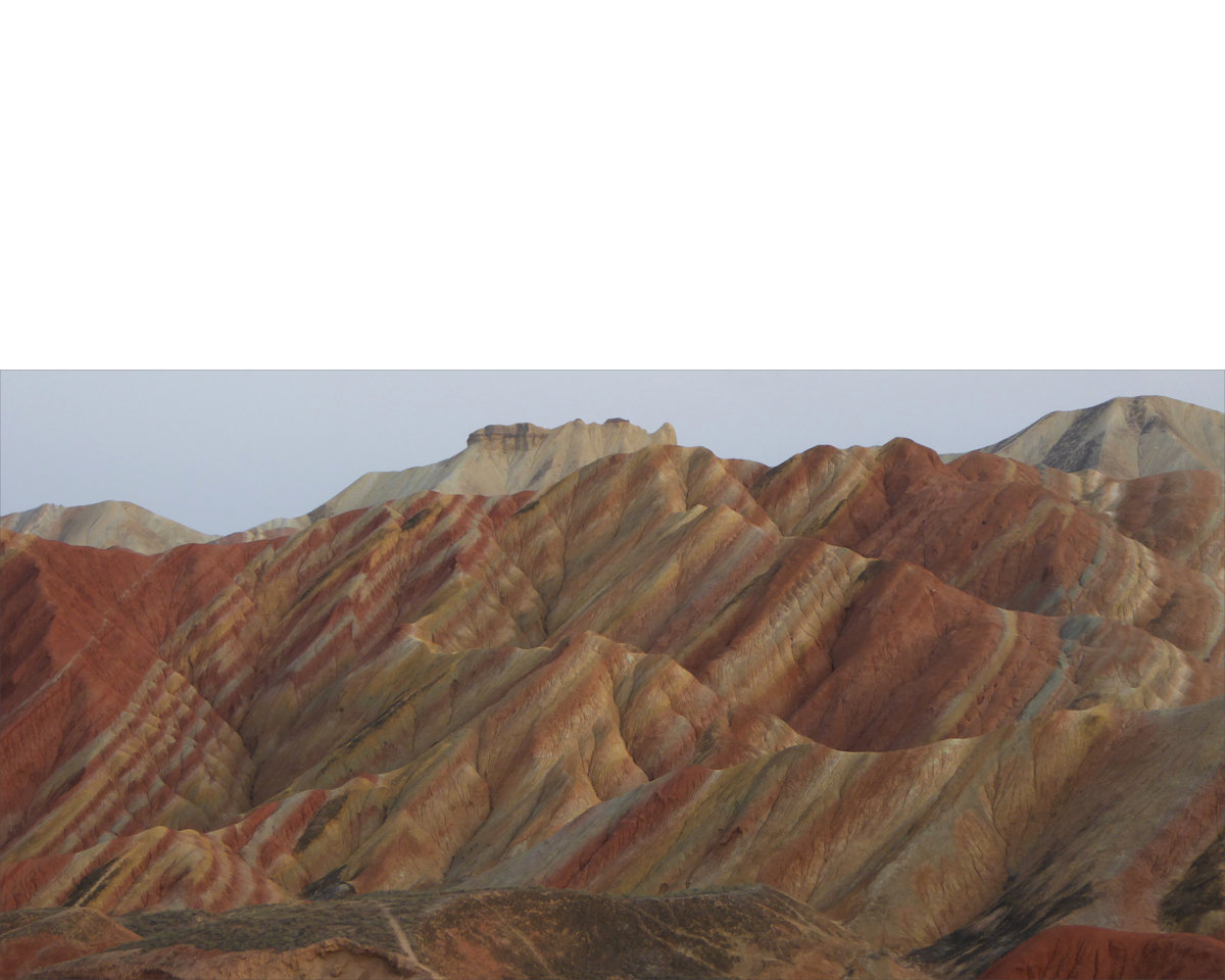 Zhangye rainbow mountains