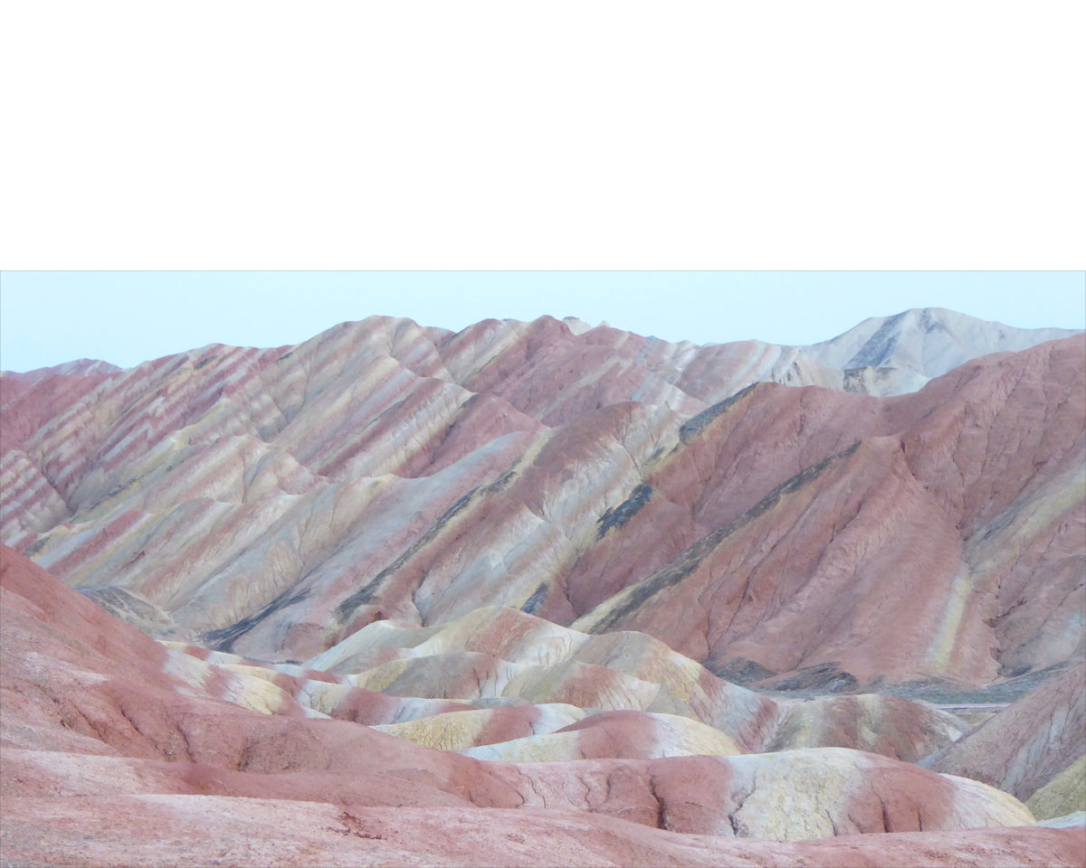 Zhangye rainbow mountains